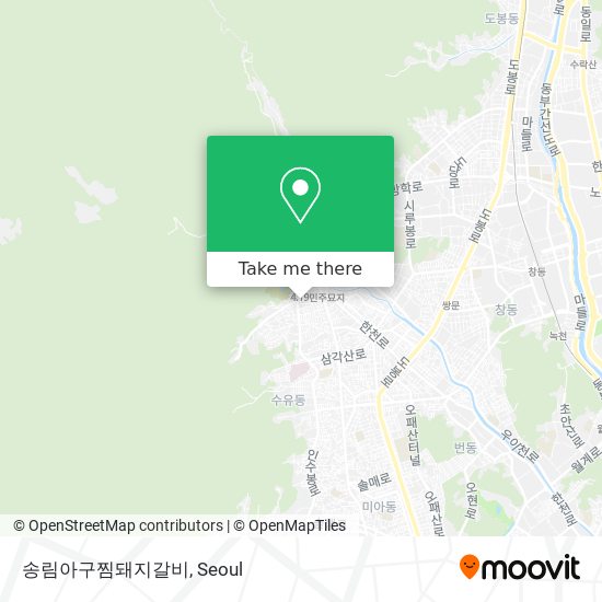 송림아구찜돼지갈비 map