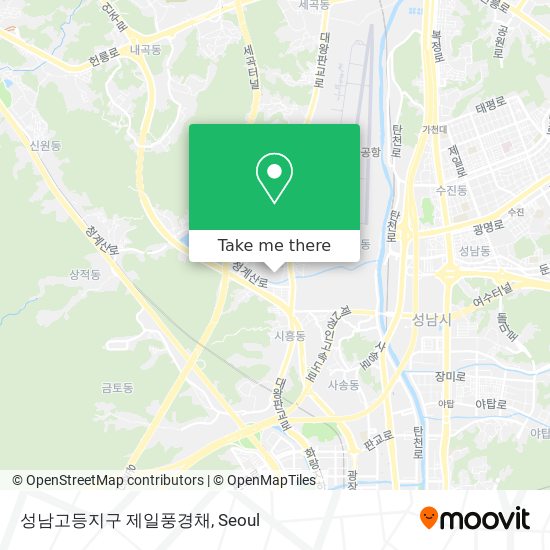 성남고등지구 제일풍경채 map