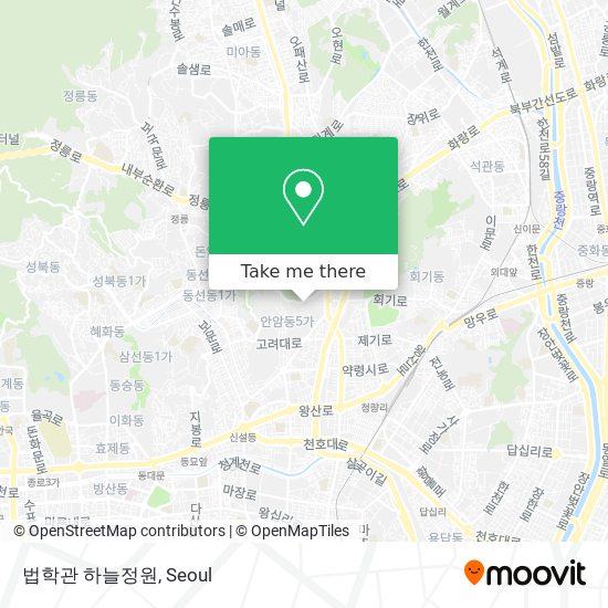 법학관 하늘정원 map