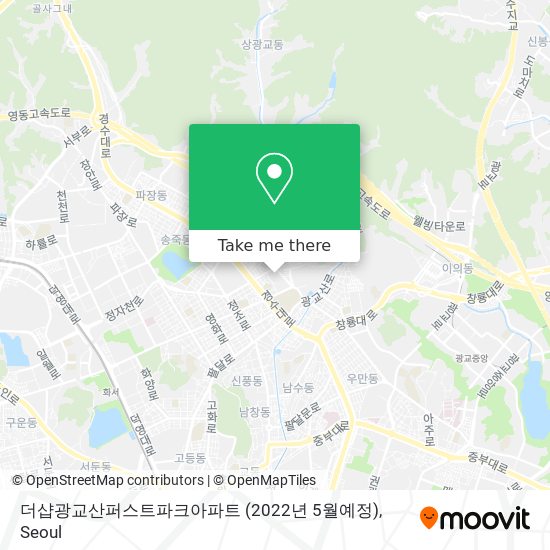 더샵광교산퍼스트파크아파트 (2022년 5월예정) map