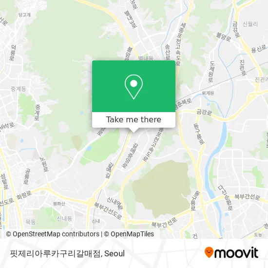 핏제리아루카구리갈매점 map