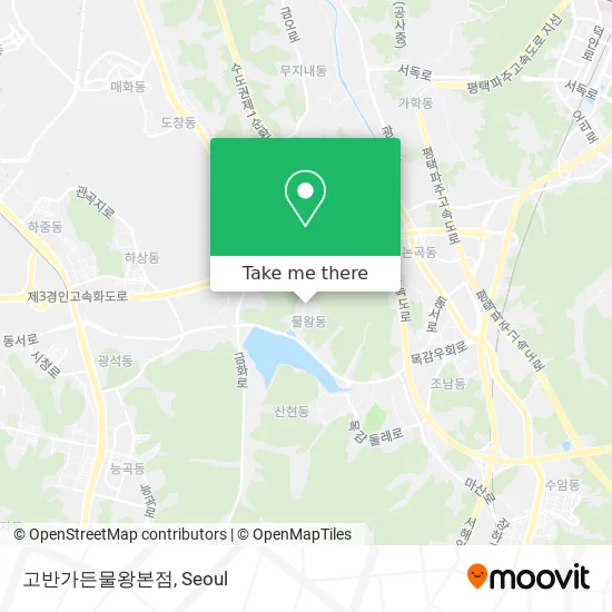 고반가든물왕본점 map