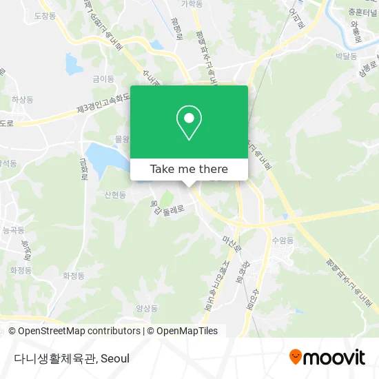 다니생활체육관 map