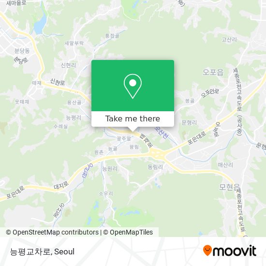 능평교차로 map