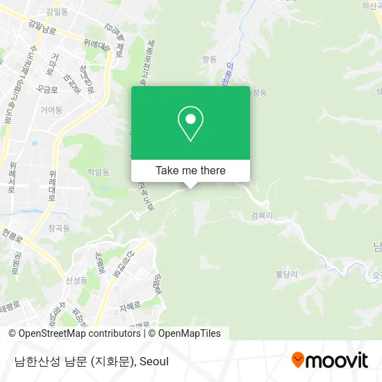 남한산성 남문 (지화문) map