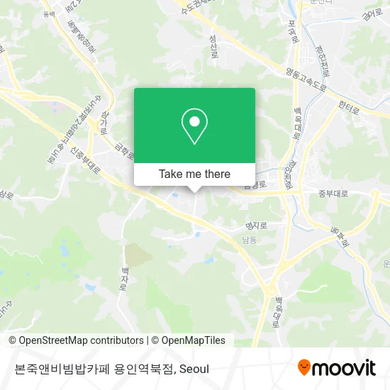 본죽앤비빔밥카페 용인역북점 map
