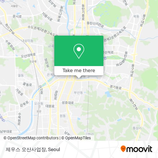 제우스 오산사업장 map