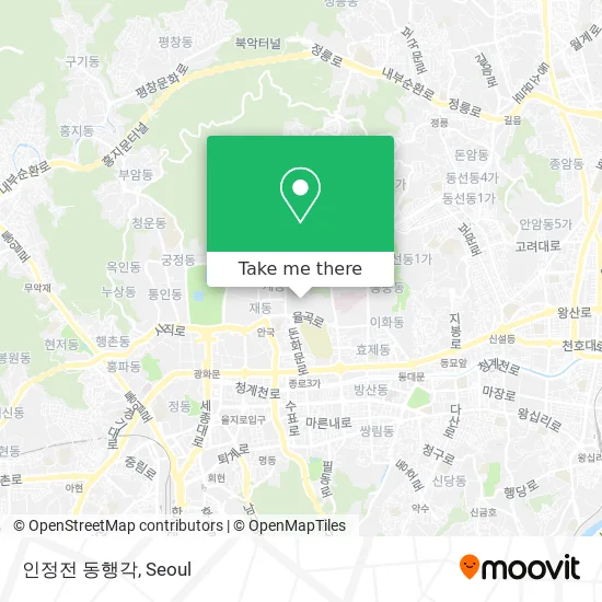 인정전 동행각 map