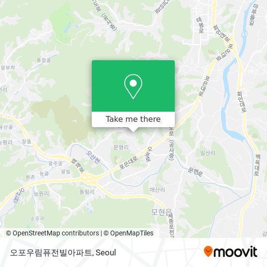 오포우림퓨전빌아파트 map