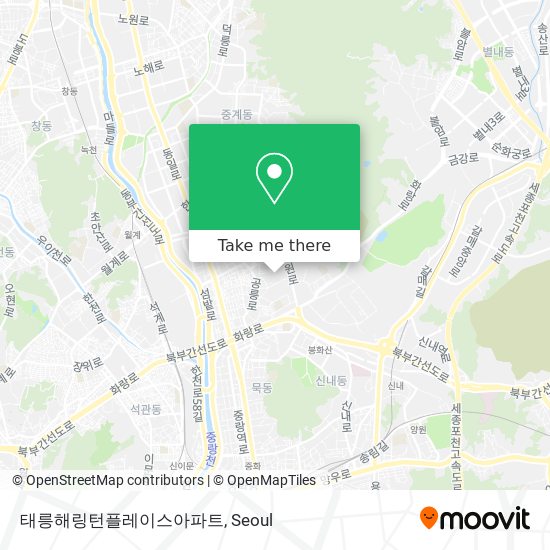 태릉해링턴플레이스아파트 map