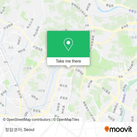 정암코아 map