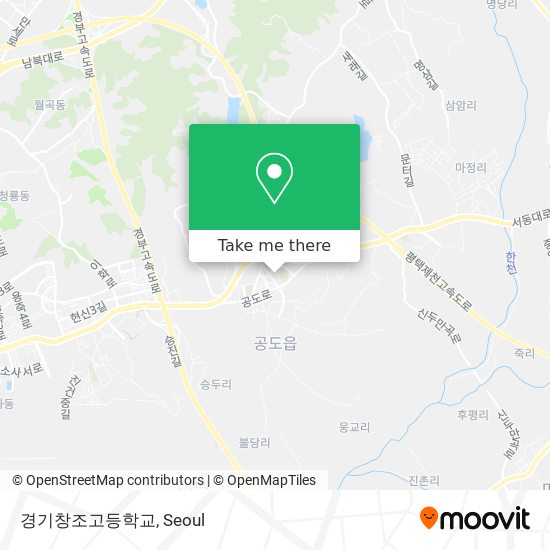 경기창조고등학교 map