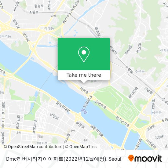 Dmc리버시티자이아파트(2022년12월예정) map