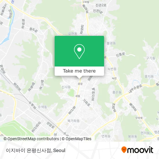 이지바이 은평신사점 map