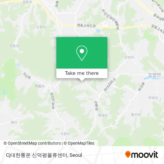 Cj대한통운 신덕평물류센터 map