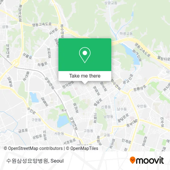 수원삼성요양병원 map