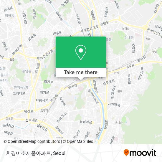 휘경미소지움아파트 map