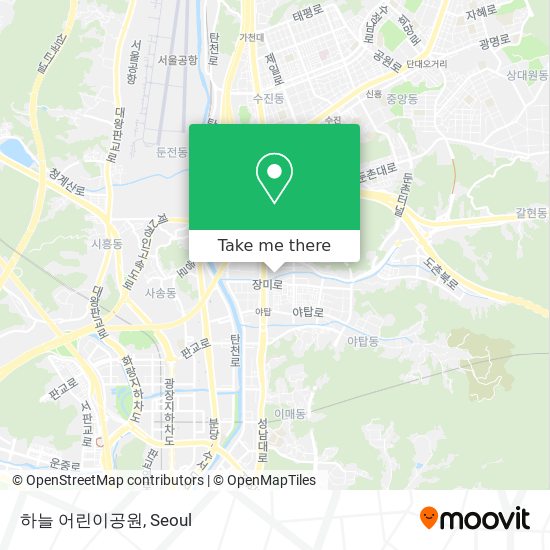 하늘 어린이공원 map