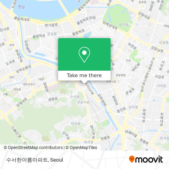 수서한아름아파트 map