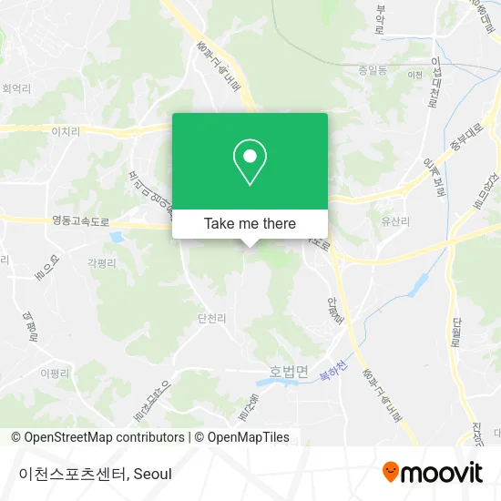 이천스포츠센터 map