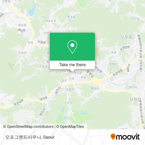 오포그랜드사우나 map