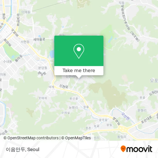 이음만두 map