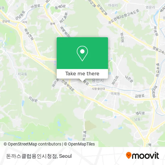 돈까스클럽용인시청점 map