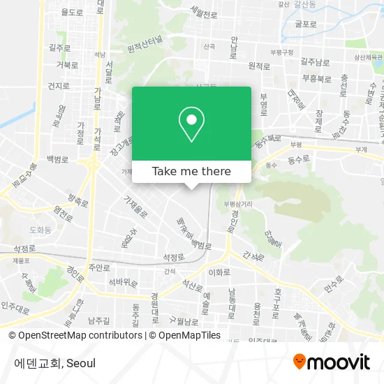 에덴교회 map