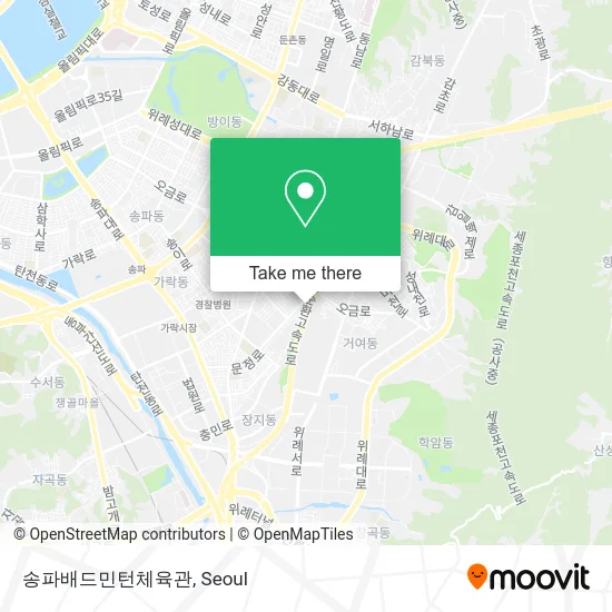 송파배드민턴체육관 map