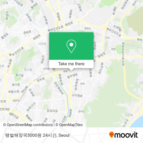 땡벌해장국3000원       24시간 map