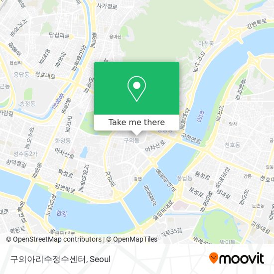 구의아리수정수센터 map