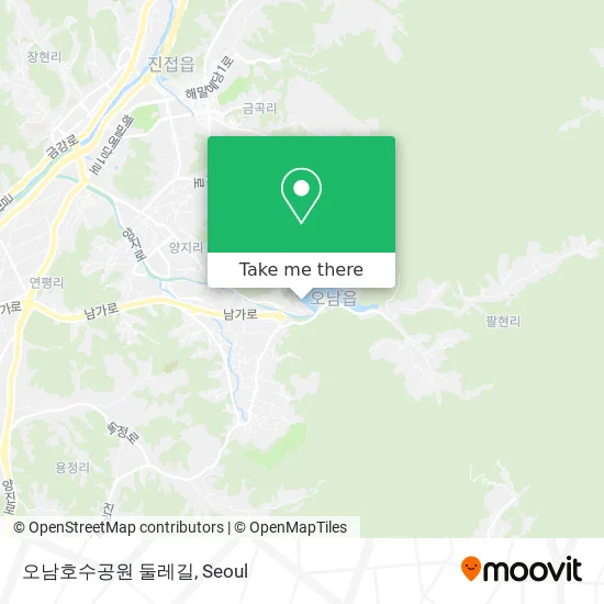 오남호수공원 둘레길 map