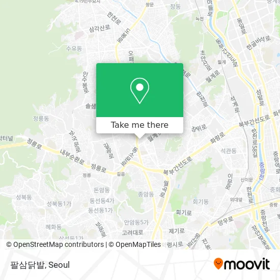 팔삼닭발 map