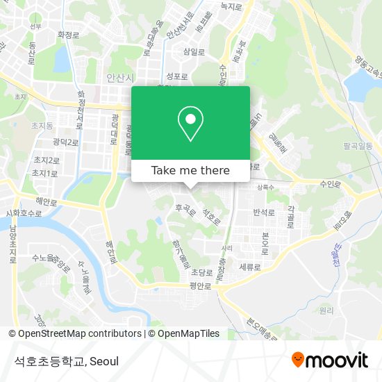 석호초등학교 map
