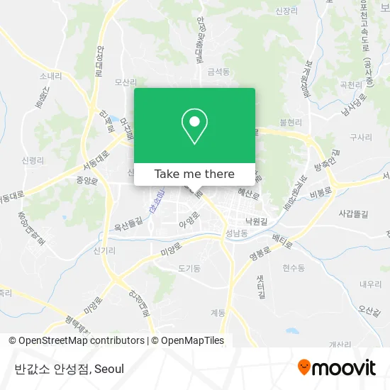 반값소 안성점 map