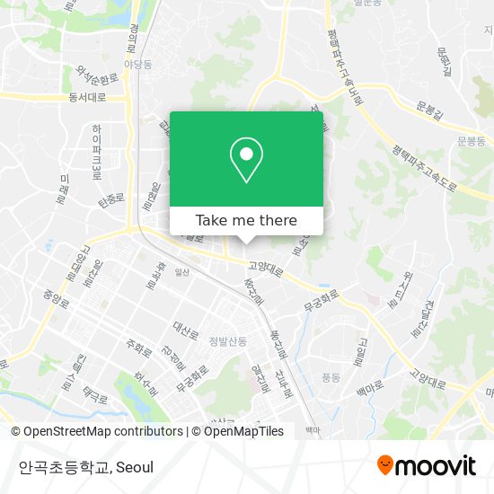 안곡초등학교 map