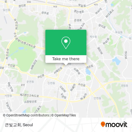 큰빛교회 map