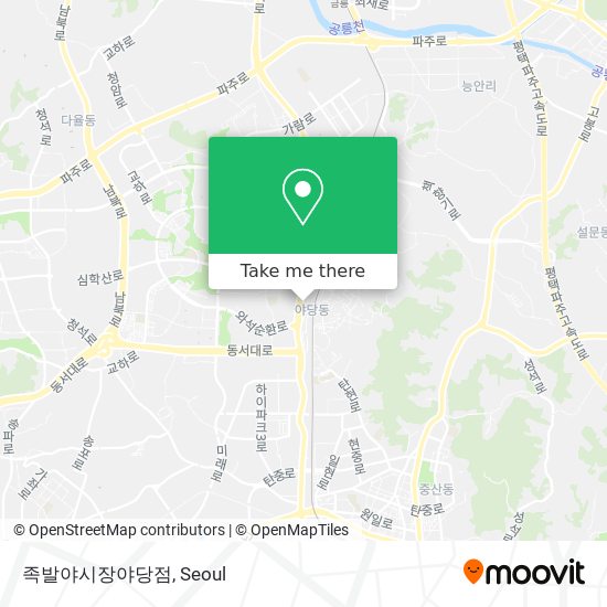 족발야시장야당점 map