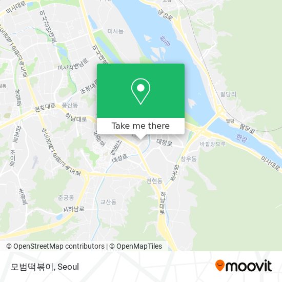 모범떡볶이 map