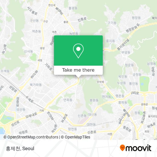 홍제천 map