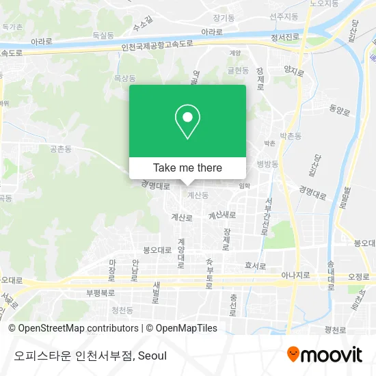 오피스타운 인천서부점 map