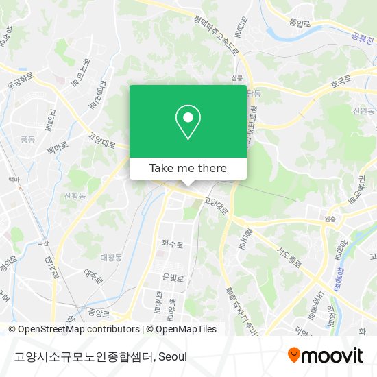 고양시소규모노인종합셈터 map