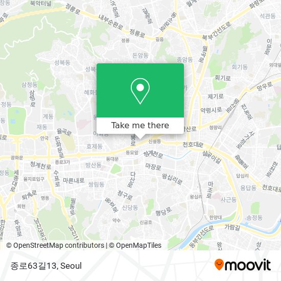 종로63길13 map