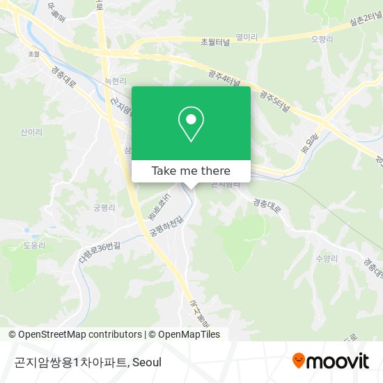 곤지암쌍용1차아파트 map