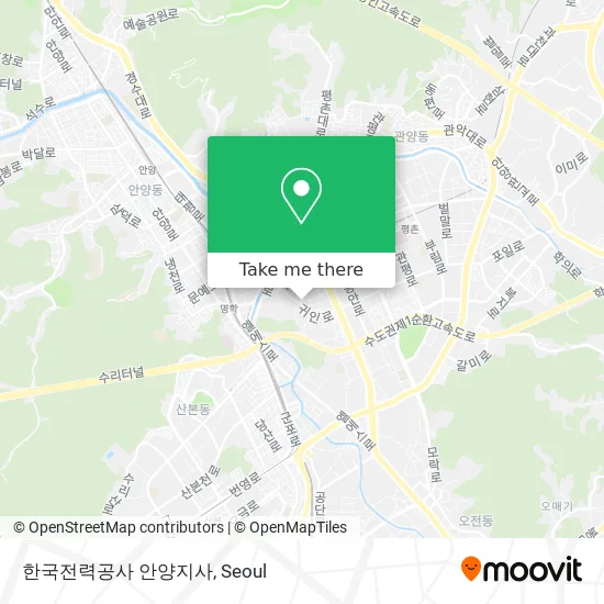 한국전력공사 안양지사 map
