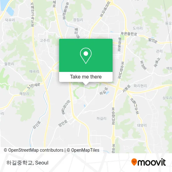 하길중학교 map