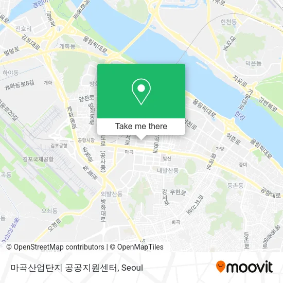 마곡산업단지 공공지원센터 map