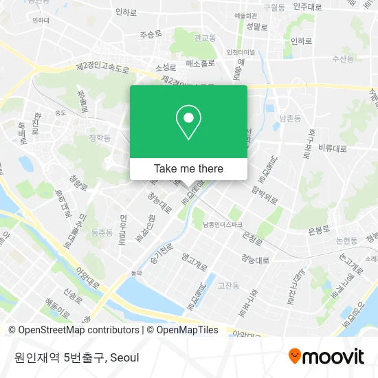 원인재역 5번출구 map