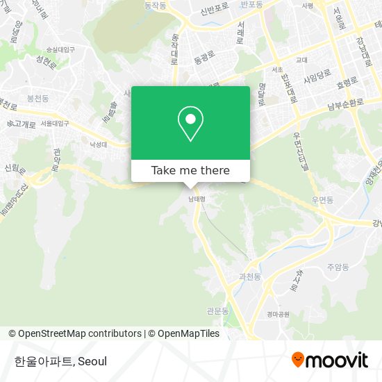 한울아파트 map