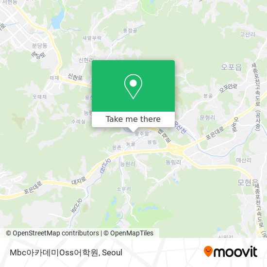 Mbc아카데미Oss어학원 map